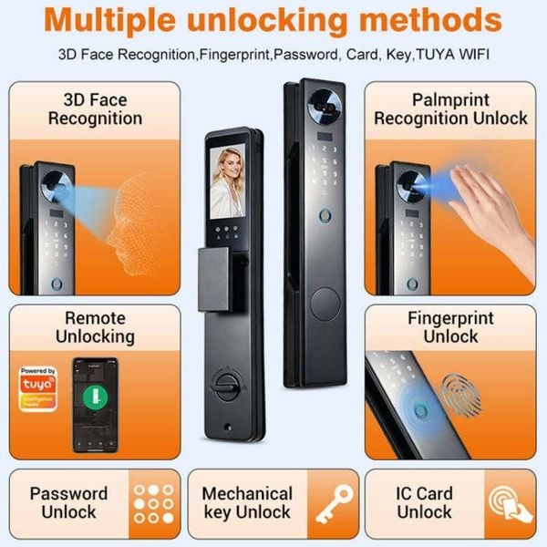 Khóa 3D FACE ID Mở bằng Khuôn mặt WIKI WK-F999 5